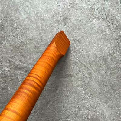 Telecaster electric guitar Neck Roasted Flame Maple 21 fret TL image 12