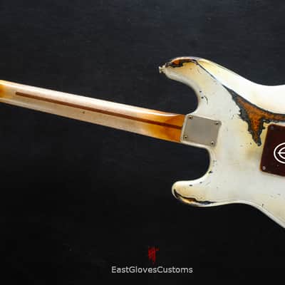 Fender Stratocaster Vintage White/Sunburst Custom Shop Texas Special Heavy Aged Relic  (RARE) image 10