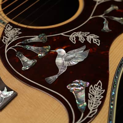 MINT Gibson Custom Shop Hummingbird Custom Koa Modern Collection Antique Natural - SSHCANGE 067 image 9