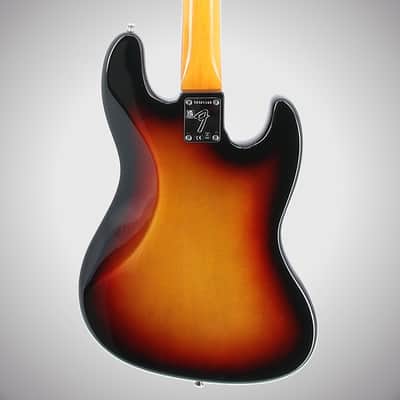 Fender Certified Pre-Owned American Vintage II 1966 Jazz Bass Left-Hand, Rosewood Fingerboard, 3-Color Sunburst (P6) (21169) image 2