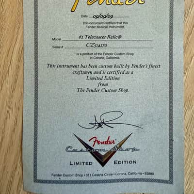 Fender Custom Shop '62 Reissue Telecaster Relic image 15