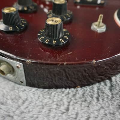 Greco SG-Style Bass MIJ Cherry Red Vintage Short Scale Bass Guitar image 8