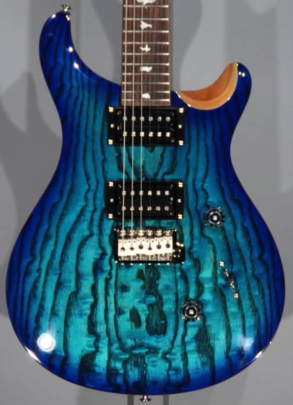 PRS SE Custom 24 Burled Ash Limited Edition 2025 - Lake Blue w/Gig Bag image 1