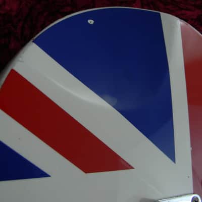 Washburn Lyon Limited Edition Def Leppard Union Jack British Flag Guitar Body image 7