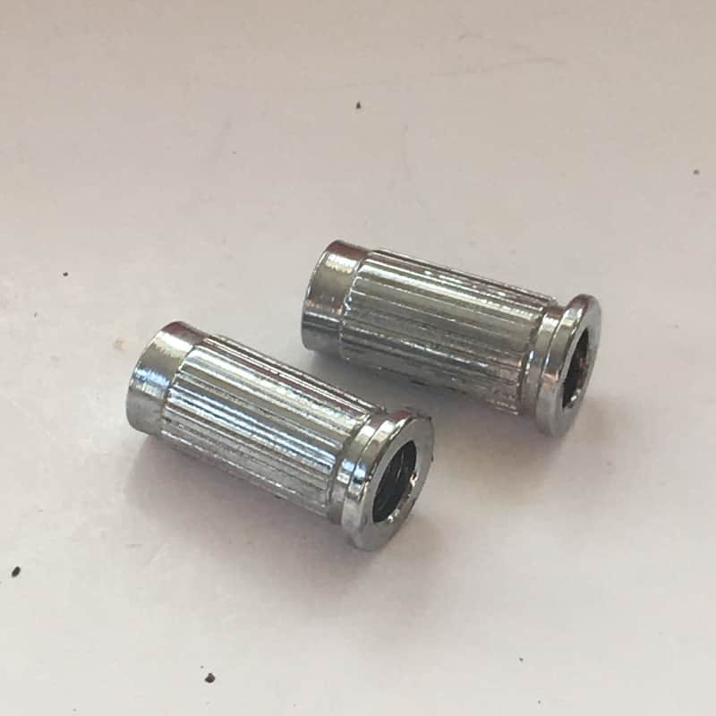 Two Rocker Mounts for Fender Jaguar Jazzmaster “NOS Relic” Guitar Bridge Posts Mustang Cups Thimbles image 1
