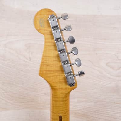 Fender 40th Anniversary ST54-70AS Stratocaster Reissue MIJ 1994 Black Japan w/ Foto Flame Neck w/ Bag image 24