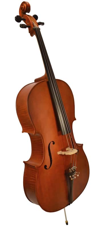 Vivace VC-200-1/4 Solid Spruce Top 1/4 Size Advanced Student Cello w/Soft Case & Bow image 1