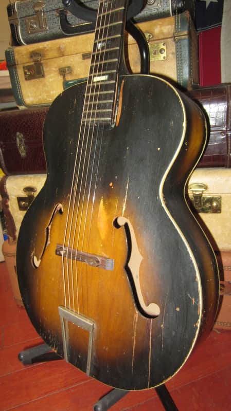 Vintage 1950's Harmony Master Archtop Acoustic Guitar image 1
