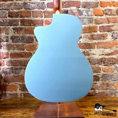 Fender Newporter Player Acoustic Electric Guitar (2020s - Ice Blue Metallic) image 4