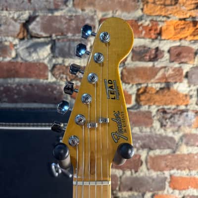 Fender Lead I Electric Guitar w/ OHSC, Candy & Art by John Moisan (1980s - Red) image 8