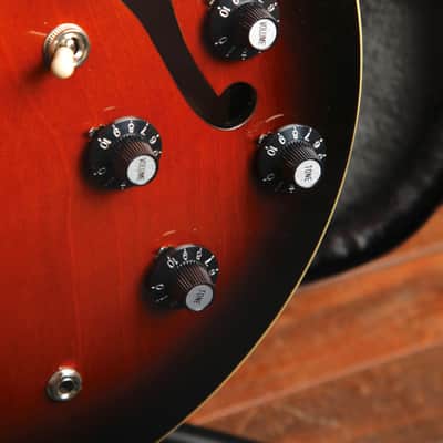 Epiphone Bonehead Riviera Dark Tobacco Burst Semi-Hollow Electric Guitar image 6