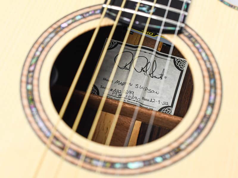PRS Private Stock Martin Simpson Signature Angelus image 2