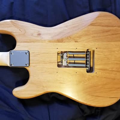 Custom Build "Flinty Minty" Strato-liscious Natural Alder/Maple Mint Green Pickguard Cream Knob/Tips image 10