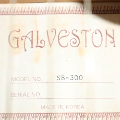 Galveston SB-300 Acoustic Electric Hollow Body Guitar Made in Korea image 9