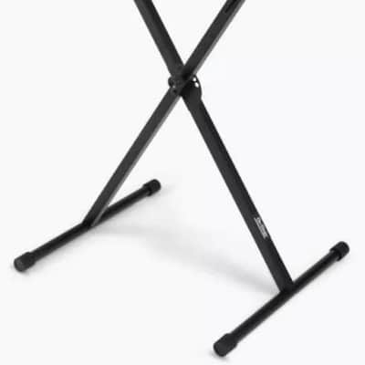 On-Stage TMP-KS90-SA Classic Single X-Stand Keyboard Stand KS90+Laptop Backpack image 2