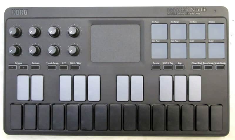 Mint Korg nanoKEY Studio Mobile MIDI Controller Keyboard Mint in Box image 1
