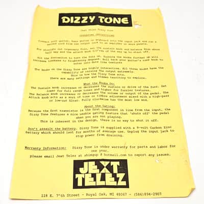 used Jext Telez Dizzy Tone OC44YJ, Mint Condition with Box! Rare! image 2