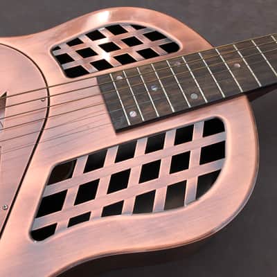Recording King RM-991-M Tricone Resonator Guitar Champagne Matte & Gigbag image 4