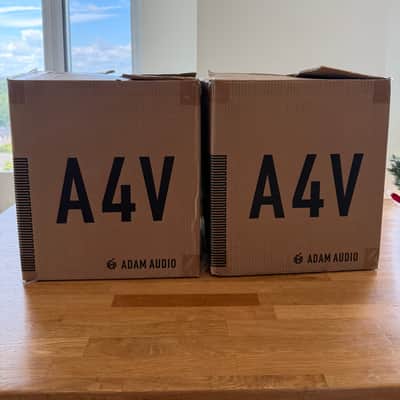 ADAM Audio A4V 4" Active Studio Monitors (Pair) 2022 - Present - Black image 5