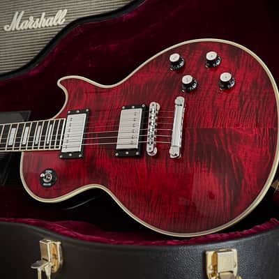 Gibson Custom Shop Les Paul 1968 Custom Fire Tiger Aus Erstbesitz, Flamed Top, nur 4,24kg, div. Upgrades! 2010 - Red Fire Tiger Flame image 8