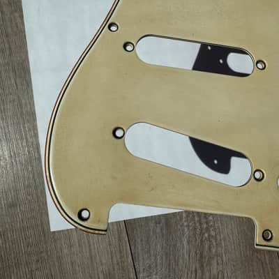 8 Hole 50's Fender Stratocaster 56 Vintage Pickguard Celluloid / Nitrate White / Cream 54 thru 58 RI image 5
