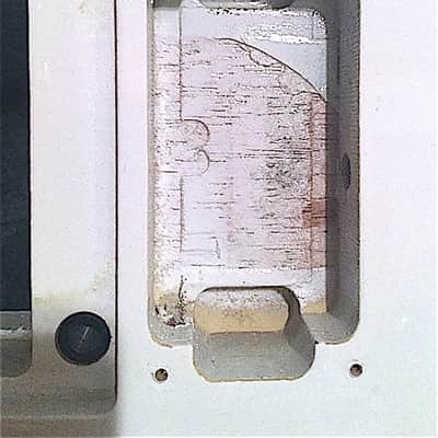 RARE FLOYD ROSE KRAMER VOYAGER (WHITE) GUITAR BODY - NEEDS REPAIRS (GLUE, PAINT TOUCH-UP) image 7