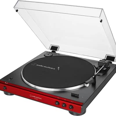 Audio-Technica AT-LP60XBT-RD Stereo Turntable with Bluetooth, Red and Black image 3