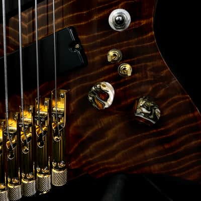 Bezard Guitars Famine 5 String Fretless, Custom Shop, Single Cut Boutique Bass image 8