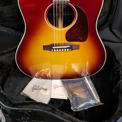 Gibson J-45 Studio Rosewood, Rosewood Burst, Satin Rosewood Finish, Gloss Top , W/HSC image 3