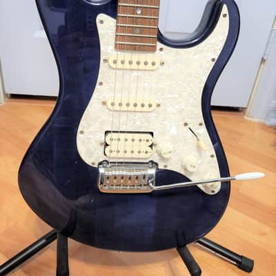 Dean Avalanche 1990-2000 Royal Blue with white pearlized scratch plate image 4