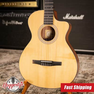 Taylor 112ce-N Nylon Grand Concert Acoustic/Electric Guitar with Gig Bag image 1