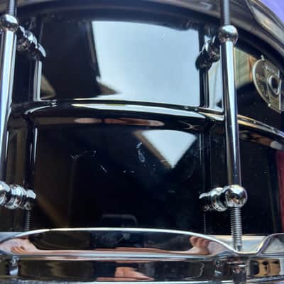 Ludwig LW6514 Black Magic 6.5x14" 10-Lug Brass Snare Drum 2009 - 2022 - Black Nickel-Plated image 3