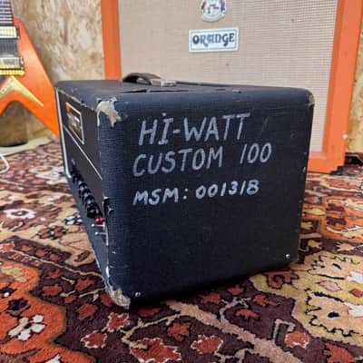 Vintage 1972 Hiwatt Custom 100 100w DR103 Original UK Valve Amplifier Head 1970s image 7
