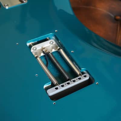 2011 Fender Custom Shop Custom Deluxe Stratocaster – Sherwood Green Relic – AY Pickups – OHSC image 16