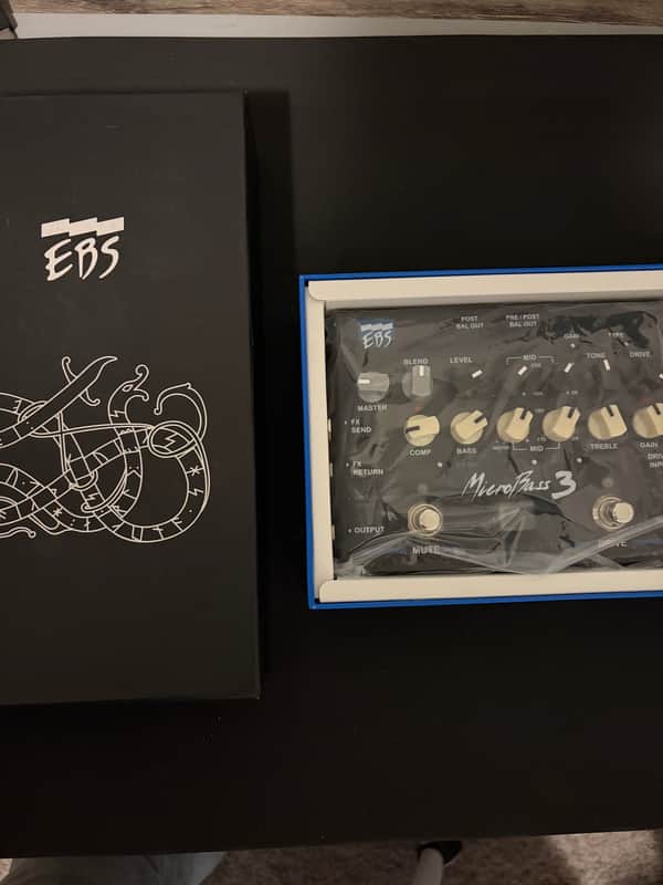 EBS MicroBass 3 Bass Preamp 2019 - 2021 - Black image 1