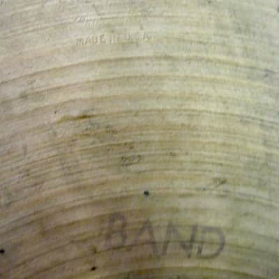 13" Zildjian  Concert Band Orchestra Crash Cymbals Pair w/Pads & Straps Vintage 1960s (w/video) image 4