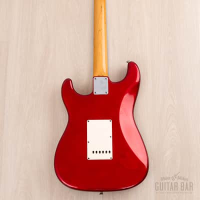 1991 Fender Order Made Stratocaster '62 Vintage Reissue Candy Apple Red + Headstock, Japan MIJ Fujigen image 3