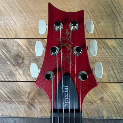 PRS S2 Wood Library Special Semi-Hollow Quilted Top Ebony Fretboard Satin Bonnie Pink Cherry Burst  S2088417 image 8