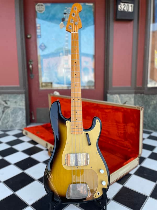 Fender Fullerton Vintage 1957 Reissue Precision Bass 1984 - Sunburst image 1