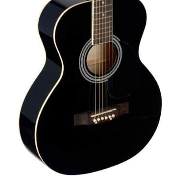 Stagg 4/4 Auditorium Acoustic Guitar - Black - SA20A BLK image 1