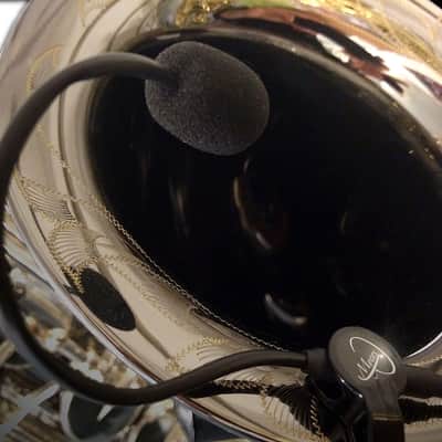ALTO SAXOPHONE MICROPHONE, "THE FEATHER" with FLEXIBLE MICRO-GOOSE NECK by Myers Pickups image 2