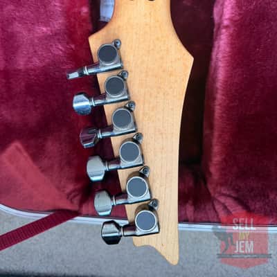 Beautiful 1990 Ibanez JEM777DY Desert Yellow Pyramid Inlays + Hard Case + Tremolo Arm + Original Manual + Strap image 11
