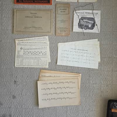 Rare 40’s Tremoloa 30's Stringed Hawaiian Instrument 50's Vintage Zither Autoharp image 14
