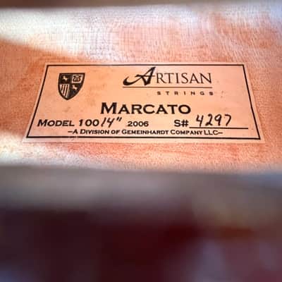 Artisan Strings  Marcato Model 100 2006 SN:4297 14" image 2