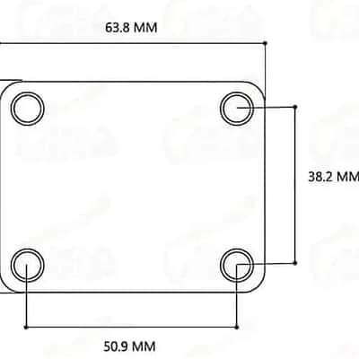 Tokai Chrome Guitar neck Plate image 3