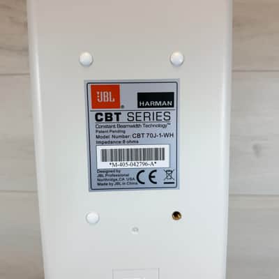 JBL CBT 70J-1-WH Passive Line Array Column Speaker White w/ Mounting Hardware 2010s–2020s image 10