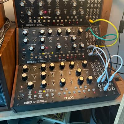 3x Moog Mother-32 with 3 tier image 1