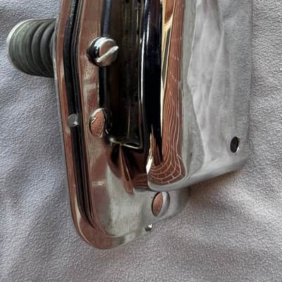 Harmony / Silvertone Bobkat Silhouette Guitar Tailpiece 1960’s - Chrome image 6