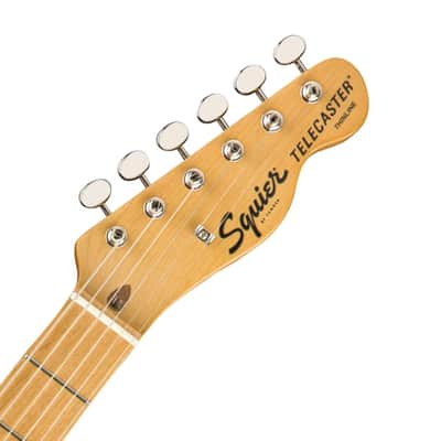 Mint Squier Classic Vibe '70s Telecaster ThinlineÂ®, Maple Fingerboard, Natural - 0374070521 Bundle w/ 12-Pack Guitar Pick and Liquid Audio Polishing Cloth image 7