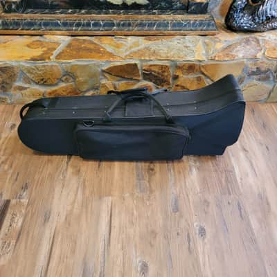 King Cleveland 605 F Trigger Trombone Gold Brass With Mouth Piece And Case image 15